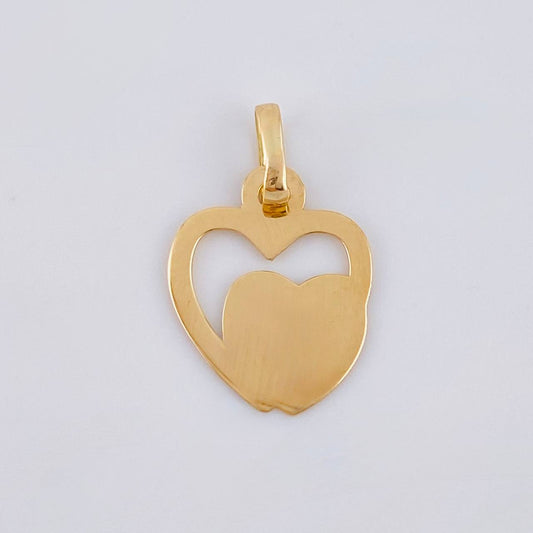 Dije Corazones Unidos 0.5 g / 1.7 cm Oro Amarillo 18K