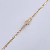 Cadena Escalera Plana 1.95gr / 50cm / +3 Oro 18K &
