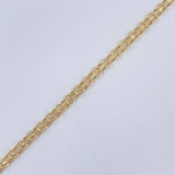 Pulso Chino 1.9gr / 18.6cm / +1 Oro 18K &