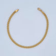 Pulso Cubano 3.9gr / 18.5cm / +0 Oro 18K &