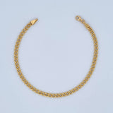 Pulso Cubano 3.9gr / 18.5cm / +0 Oro 18K &