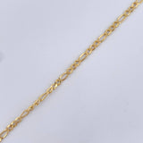 Pulso Figaro 1.1gr / 18.7cm / +1 Oro 18K &