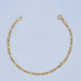 Pulso Figaro 1.1gr / 18.7cm / +1 Oro 18K &