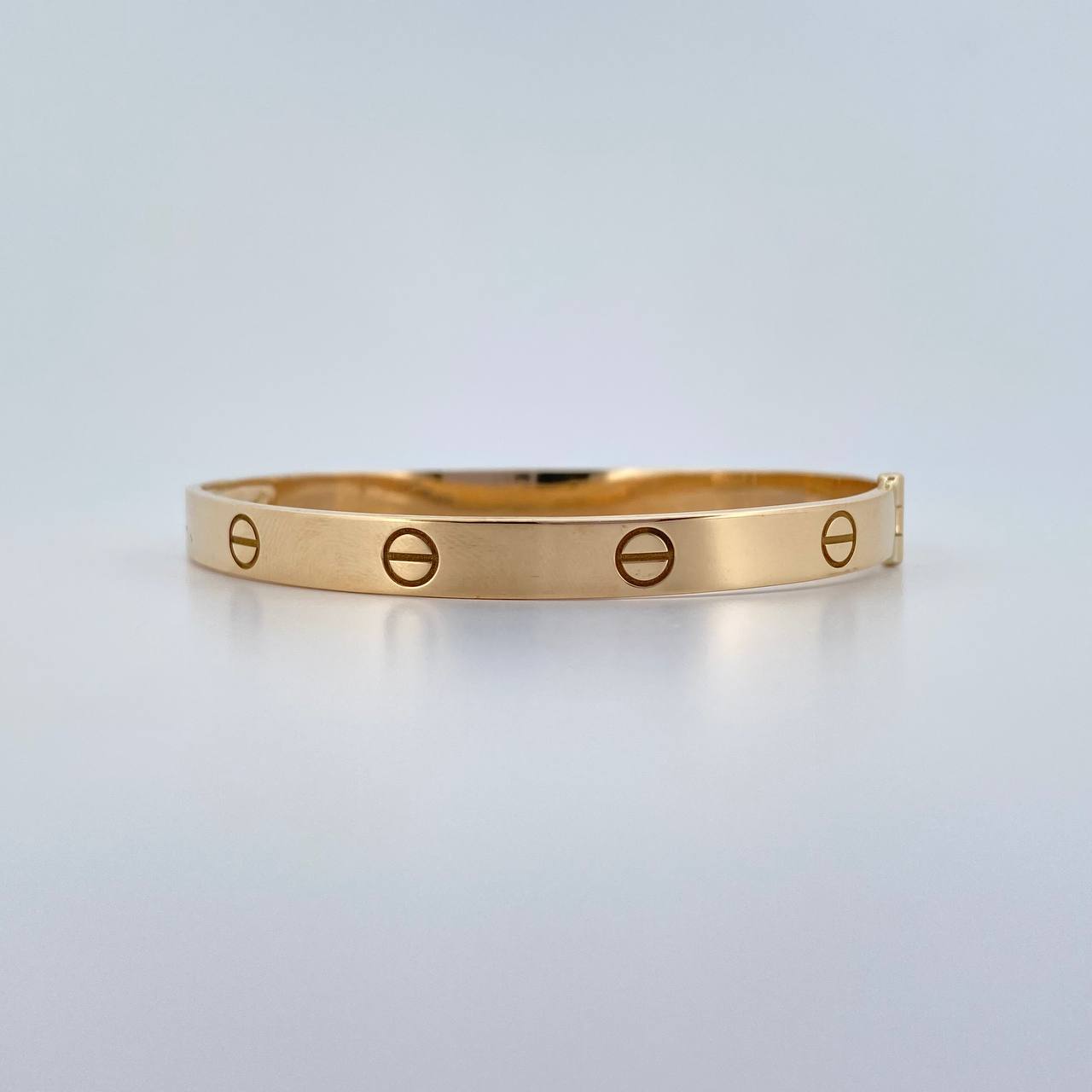 Pulso Aro Tornillo 6.9gr / 18cm / Oro Amarillo +4 18K $