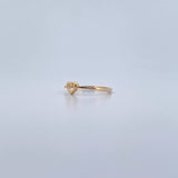 Anillo Silueta Corazon 1.15gr / T7 1/4 / Liso Oro Amarillo 18K $
