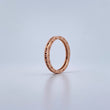 Anillo Argolla BV 3.7gr / T8 3/4 / Circones Negros Blancos Oro Rosa 18K $