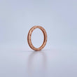 Anillo Argolla BV 3.8gr / T7 1/4 / Circones Blancos Oro Rosa 18K $