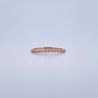 Anillo Argolla Churumbela 1.05gr / T7 1/2 / Circones Blancos Oro Rosa 18K $