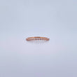 Anillo Argolla Churumbela 1gr / T6 / Circones Blancos Oro Rosa 18K $