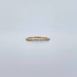 Anillo Argolla Churumbela 1.05gr / T7 1/4 / Circones Blancos Oro Amarillo 18K $