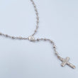 Rosario Virgen Milagrosa 6.15gr / 49.2cm / Oro Blanco 18K $