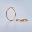 Candongas Lore 3.6gr / 3.3cm / Rayado Oro Amarillo 18K $