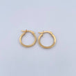Candongas Diani 1.8gr / 1.9cm / Lisa Oro Amarillo 18K $