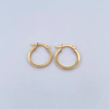 Candongas Diani 1.8gr / 1.9cm / Lisa Oro Amarillo 18K $