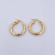 Candongas Kira 2.3gr / 2.2cm / Torcidas Oro Amarillo 18K $