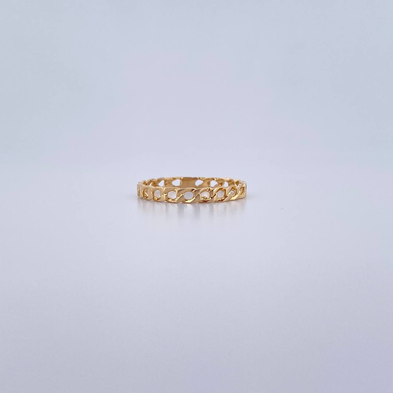 Anillo Cubano 1.1gr / T6 1/2 / Oro Amarillo 18K $