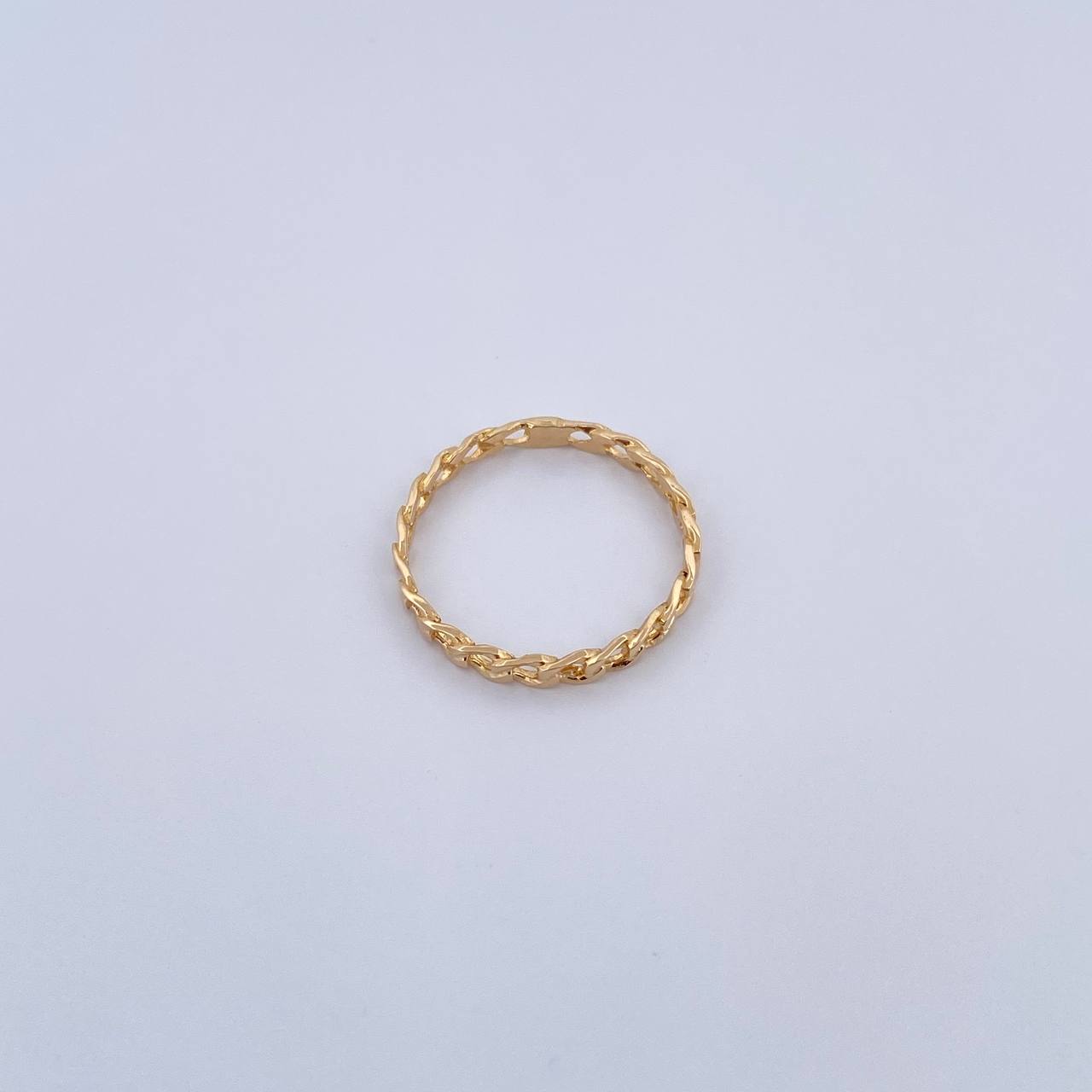 Anillo Cubano 1gr / T6 / Oro Amarillo 18K $