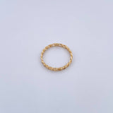 Anillo Cubano 1gr / T6 / Oro Amarillo 18K $