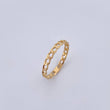 Anillo Cubano 1gr / T6 / Oro Amarillo 18K $