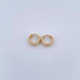 Candongas Lia 2.15gr / 1.1cm / Lisa Oro Amarillo 18K $