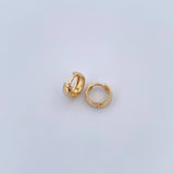 Candongas Lia 2.15gr / 1.1cm / Lisa Oro Amarillo 18K $
