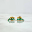 Topos Trio Curvo 1.25gr / 9mm Esmeraldas 23Pts Oro Amarillo 18K (Joya)