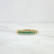Anillo Churumbela Parcial 1.5gr / T5 3/4 / Esmeraldas 14Pts Oro Amarillo 18K (Joya)
