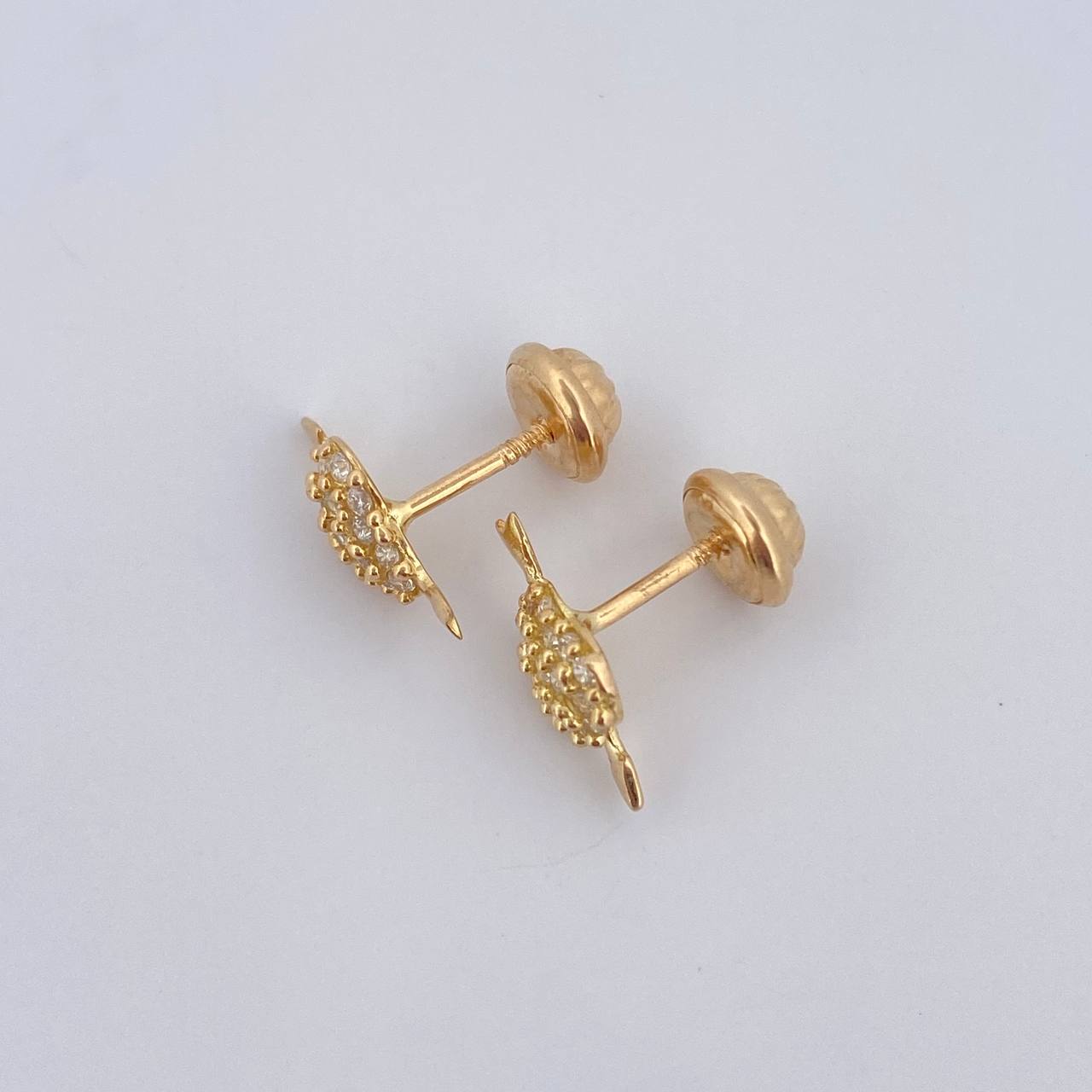 Topos Corazon Flecha 1.2gr / Oro 18K $