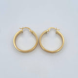 Candongas Tribal 3.65gr / 2.8cm / Oro Amarillo 18K $