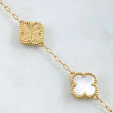 Pulso Aro Seguido Trebol 7.1gr / 18cm-19cm / Nac.Esp. Oro 18K -