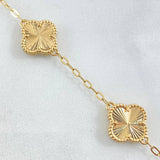 Pulso Aro Seguido Trebol 7.05gr / 18cm-19cm / Nac.Esp. Oro 18K -