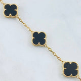 Pulso Aro Seguido Trebol 12.6gr / 18cm / Nac.Esp. Oro 18K -