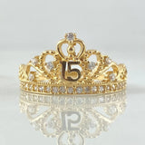 Anillo Corona 15s 2.65gr / T5 1/4 / Oro 18K