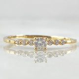 Anillo Solitario 1.15gr / T6 1/2 / Oro 18K *