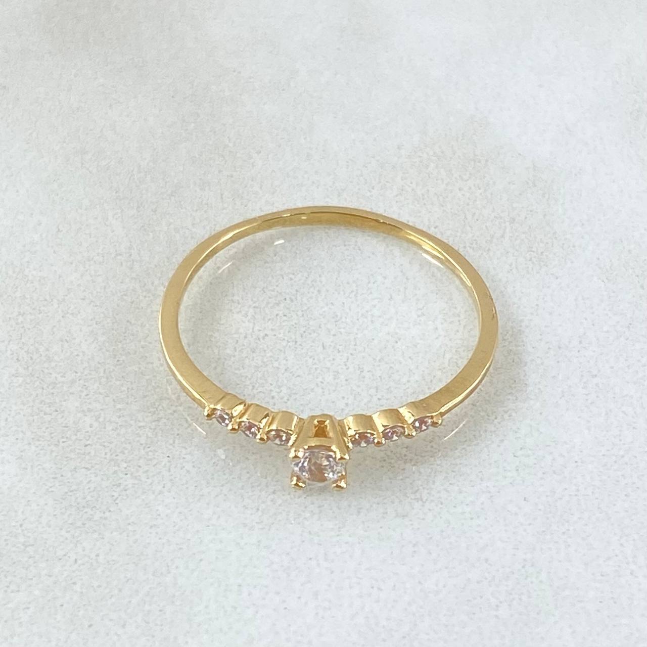 Anillo Solitario 1.15gr / T8 / Oro 18K