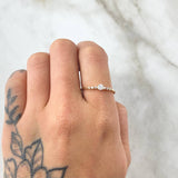 Anillo Solitario 1.05gr / T5 3/4 / Oro 18K *