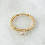 Anillo Solitario 1.6gr / T5 3/4 / Oro 18K