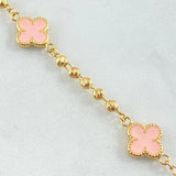 Pulso Militar Trebol 4.2gr / 18.5cm / Oro 18K -