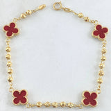 Pulso Militar Trebol 4.15gr / 18.5cm / Oro 18K -