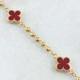 Pulso Militar Trebol 4.15gr / 18.5cm / Oro 18K -
