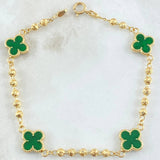 Pulso Militar Trebol 4.3gr / 19cm / Oro 18K -