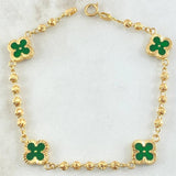 Pulso Militar Trebol 4.95gr / 19cm / Oro 18K -