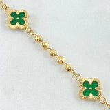 Pulso Militar Trebol 4.95gr / 19cm / Oro 18K -