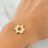 Herraje Estrella De David 1gr / 1.7cm / Oro 18K ©