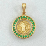 Dije San Benito 2.1gr / 2.3cm / Oro 18K *