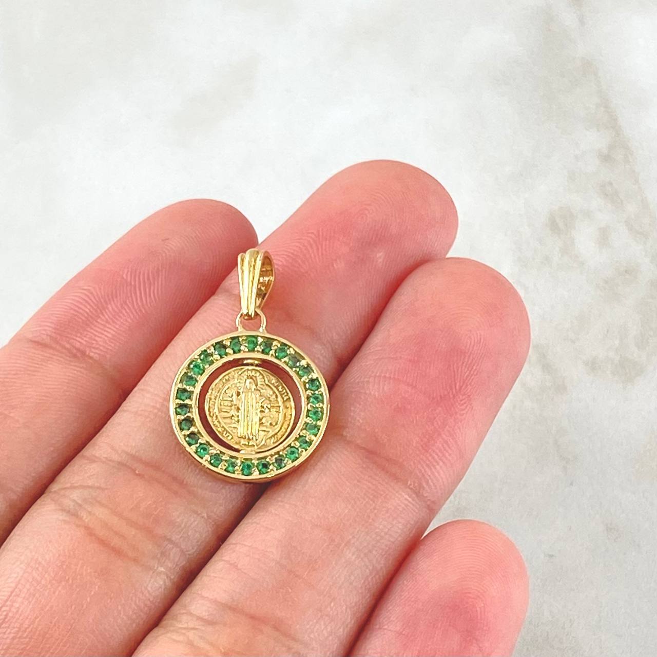 Dije San Benito 2.1gr / 2.3cm / Oro 18K *