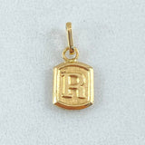 Dije Letra R 0.35gr / 1.5cm / Oro 18K *