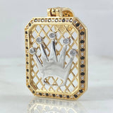 Dije Placa Corona 10gr / 4.6cm / Oro 18K ©
