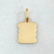 Dije Placa Pergamino 0.8gr / 2.3cm / Oro 18K ©