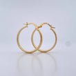 Candongas Nati 1.7gr / 2.4cm / Rayadas Oro Amarillo 18K $